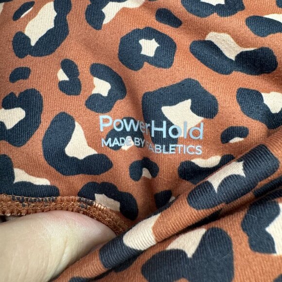 Fabletics Powerhold 1X 2X Leggings Ankle Length Women's Size Medium Leopard - Picture 6 of 10